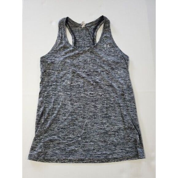 Under Armour Women's HeatGear Armour Racer Tank,‎ Black/ Grey- Size XS - Picture 1 of 4